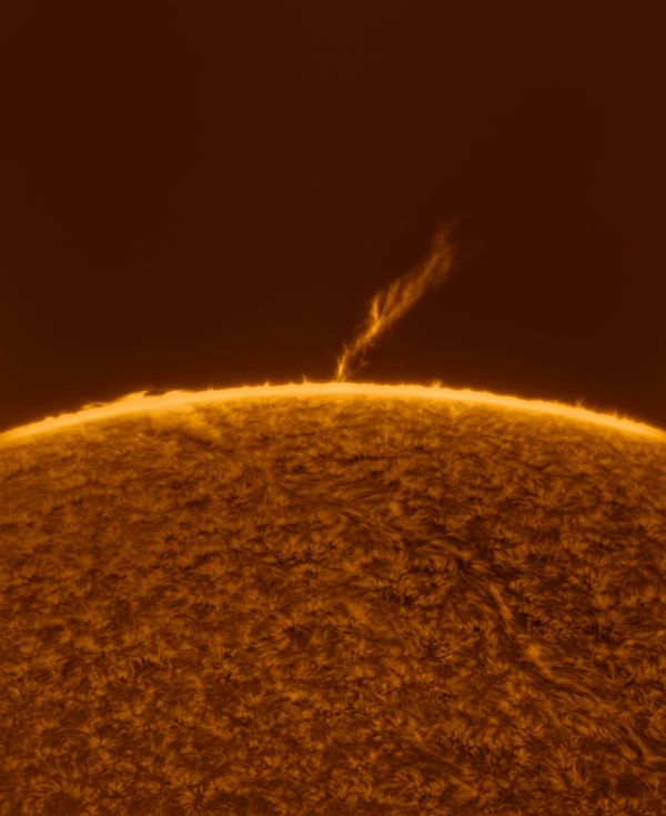 Solar Prominence, June 8, 2022 - Astrophotography