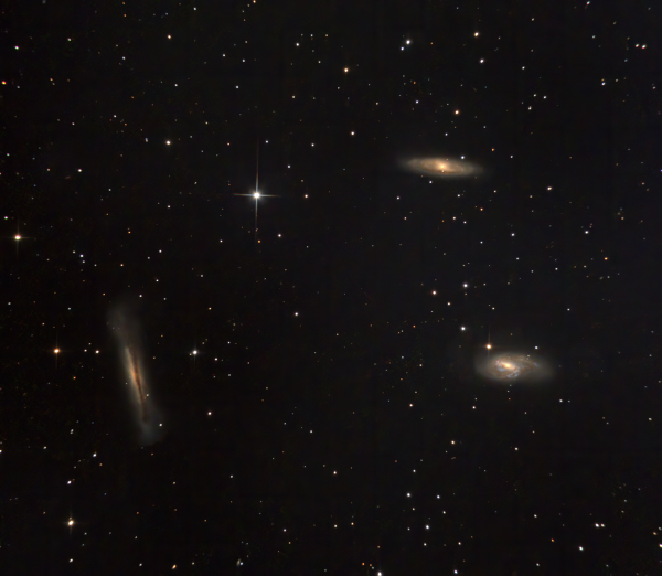 Leo Triplet - M65, M66, NGC 3628 - Astrophotography