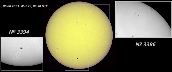 Solar Activity from 08/06/23 - Astrophotography
