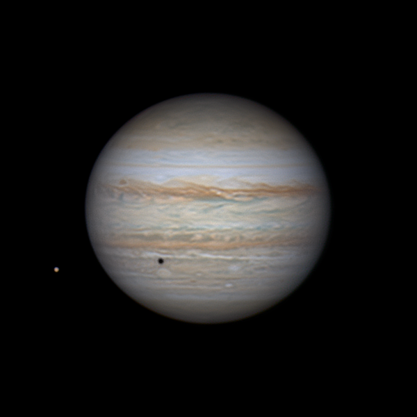 Jupiter's shadow from Europa on August 31 (3) - Astrophotography