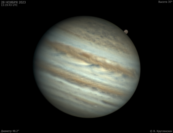Jupiter and Ganymede. November 28, 2023 - Astrophotography