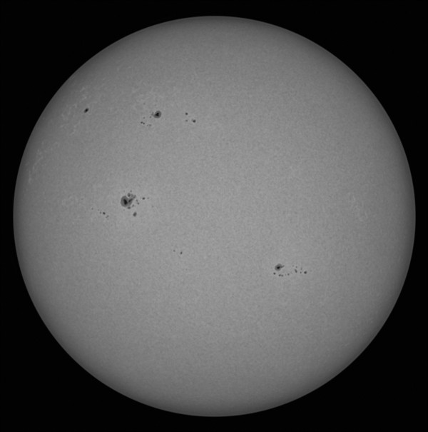 The Sun with sunspot groups on January 18, 2026. - Astrophotography