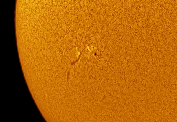 Sun (H-alpha) Surface, Sunspot AR2765 07.06.20 - Astrophotography