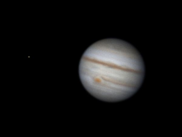 Jupiter and Io, 17.07.2022 - Astrophotography