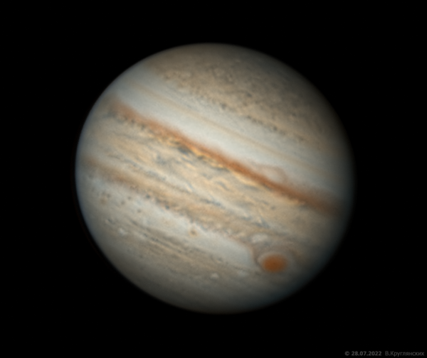 Jupiter on July 28, 2022 - Astrophotography