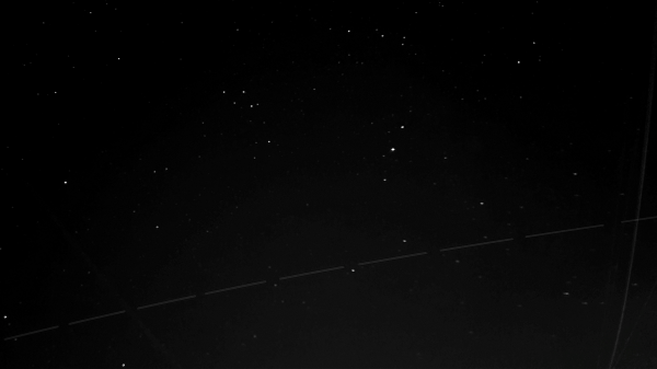 ISS flyby trail - Astrophotography