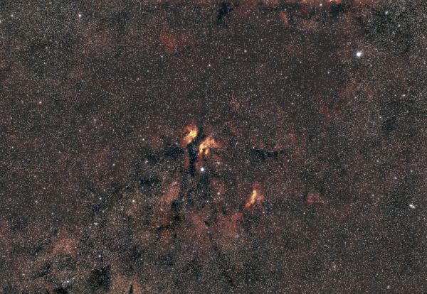 Nebulae around the star 