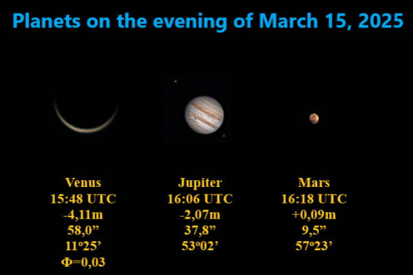 Planets in the evening 15.03.2025 - Astrophotography