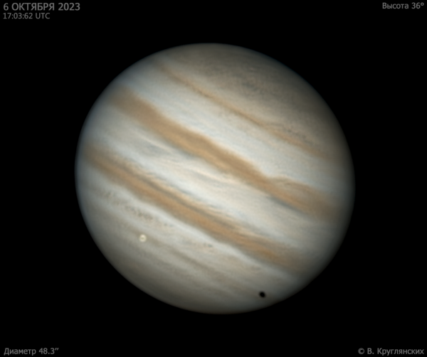 Jupiter and Europa on October 6, 2023 - Astrophotography