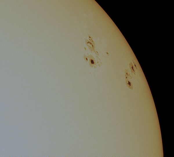 Sunspot groups 3712 and 3713 - Astrophotography