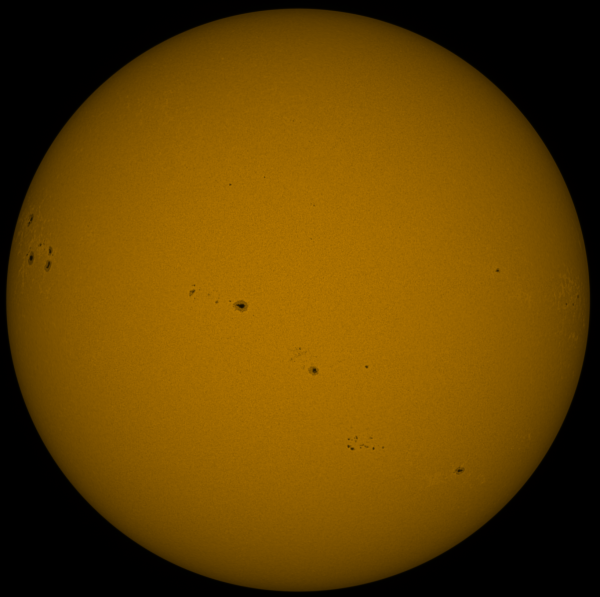 Sun in continuum 17.05 - Astrophotography