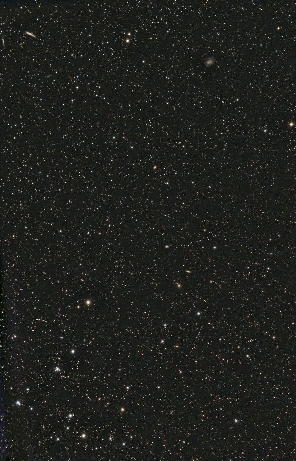 The constellation Coma Berenices in the region of NGC 4245 - Astrophotography