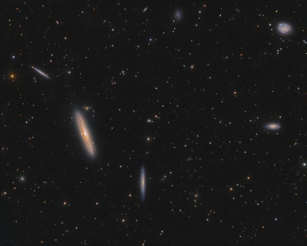 The Silver Streak Galaxy, NGC 4216 and friends - Astrophotography