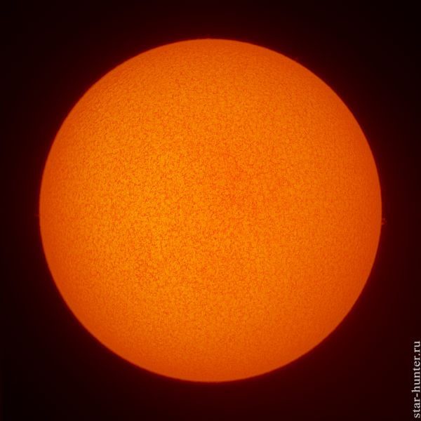The Sun in H-alpha line. September 11, 2019, 10:44 (UTC +3). - Astrophotography