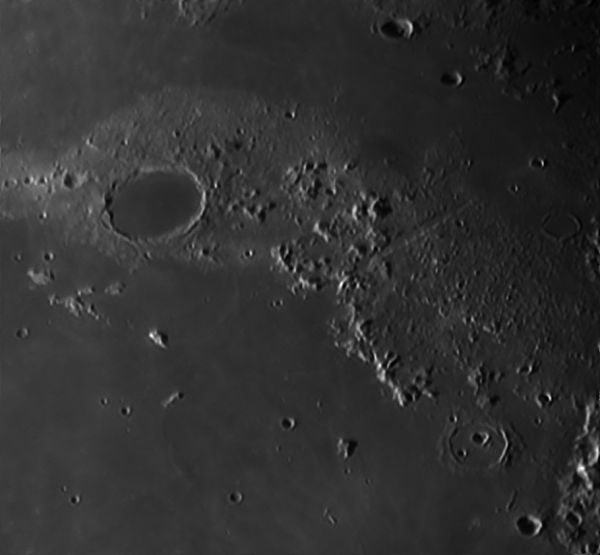 Plato Crater, the Alps - Astrophotography