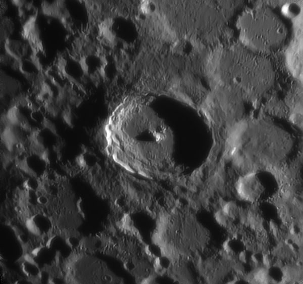 Tycho Crater 29.04.2023 21:02 MSK - Astrophotography