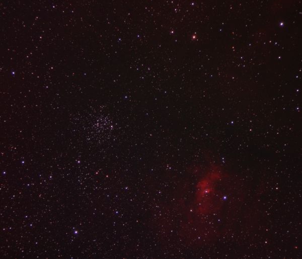 M52 + Bubble Nebula - Astrophotography