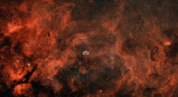 Nebulae of the central part of the constellation Lepus