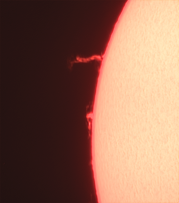 Solar Prominence, November 6, 2020 - Astrophotography