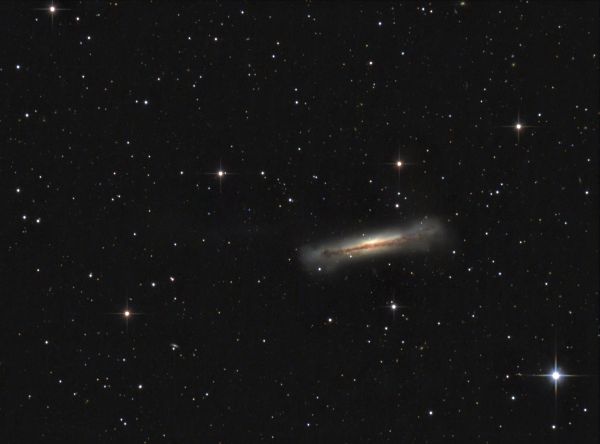 NGC 3628 - the Hamburger Galaxy. - Astrophotography