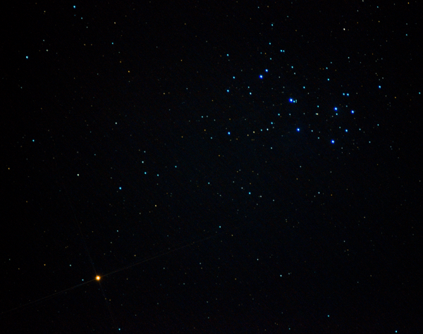 • Mars and M45 in conjunction • - Astrophotography