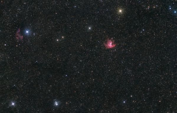 Pacman Nebula, IC 59, IC 63 - Astrophotography