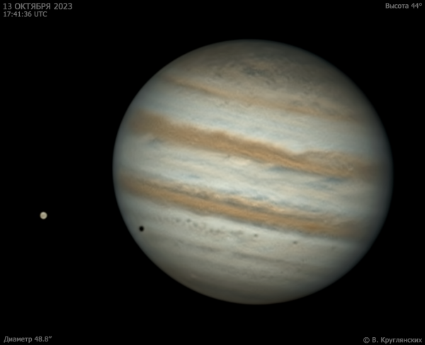 Jupiter and Europa on October 13, 2023 - Astrophotography