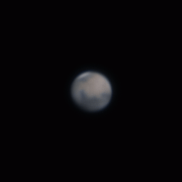 Mars rotation animation - Astrophotography