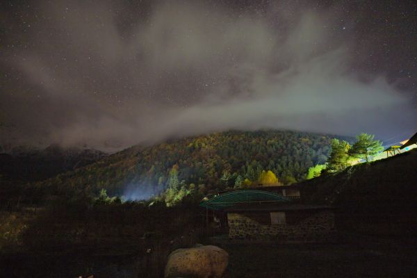 At the Porog Neba tourist base (North Ossetia) - Astrophotography