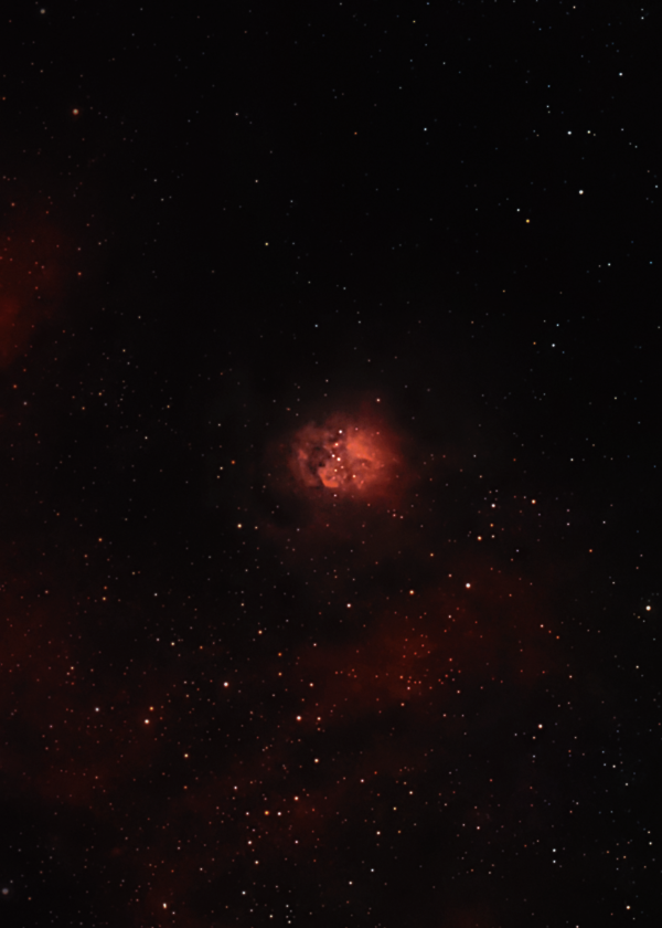 Gum 85 is the brightest part of the Sh2-54 nebula in the constellation Serpens - Astrophotography