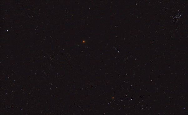 Conjunction of comet C/2022 E3 with Mars on February 11, 2023. - Astrophotography