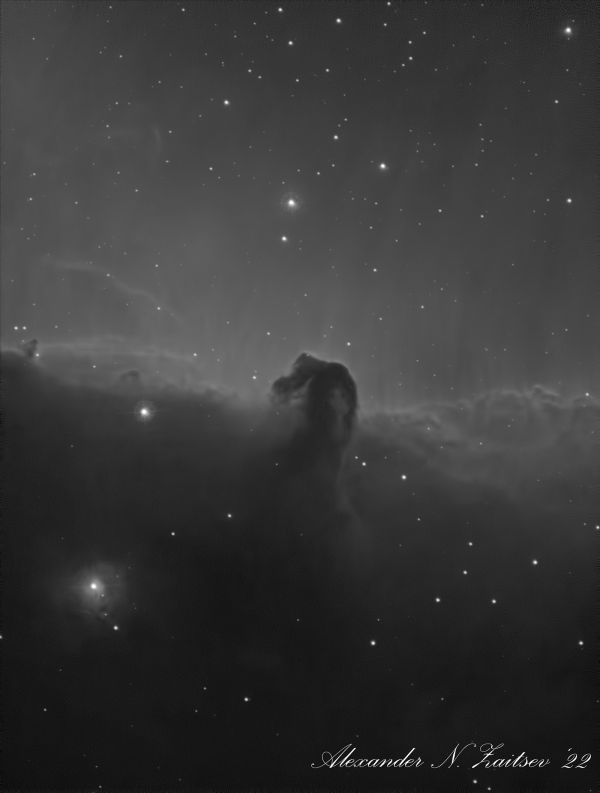IC 434, Barnard 33, Horsehead Nebula in Ha - Astrophotography