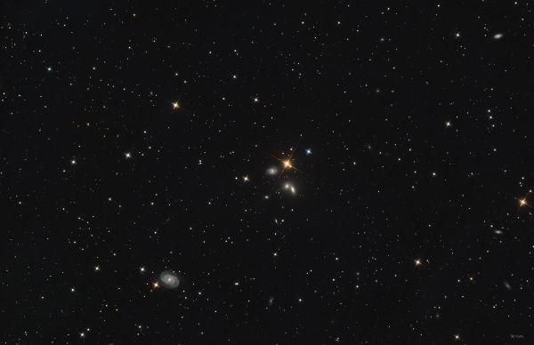 NGC 5350 and other galaxies in Canes Venatici - Astrophotography