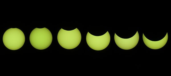 Phases of the Solar Eclipse on October 25, 2022 - Astrophotography