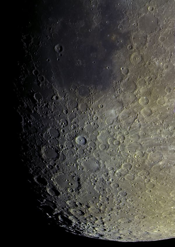 Sea of Clouds, Craters of the Southern Part - Astrophotography