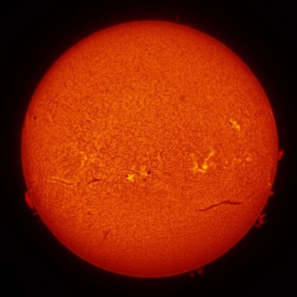 Sun in H-alpha - Astrophotography