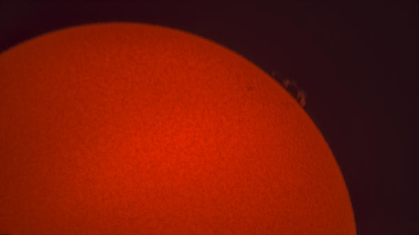 The Sun in H-Alpha. Prominence on 29.06.2020. - Astrophotography