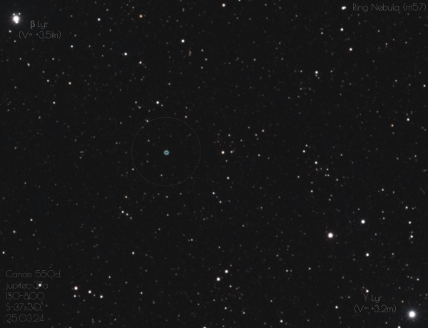 Ring nebula m57 - Astrophotography