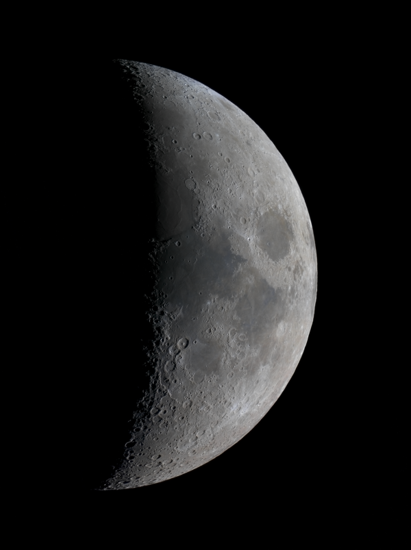 Moon panorama at prime focus - Astrophotography