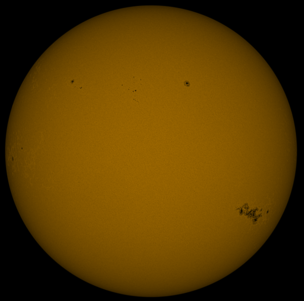 Sun in continuum 11.05 - Astrophotography