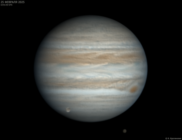 Jupiter, Ganymede and Callisto. February 25, 2025. - Astrophotography