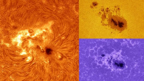 Active Region 4079 Ha/CaK/540nm - Astrophotography