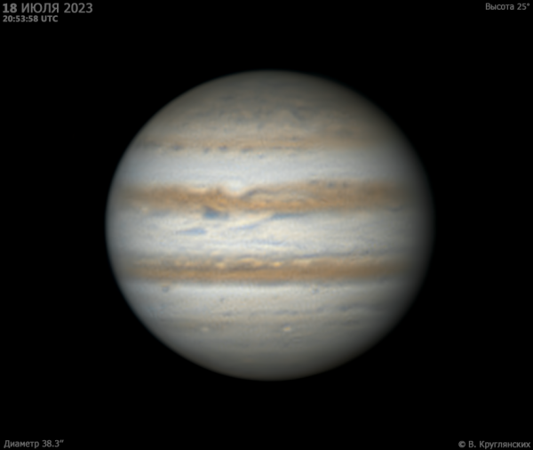 Jupiter on July 18, 2023 - Astrophotography