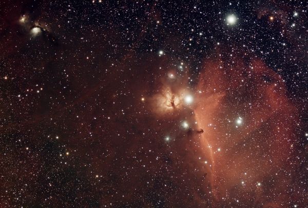 Part of a molecular cloud in the constellation Orion - Astrophotography