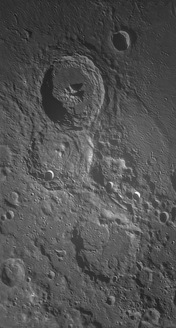 The Moon. Craters Theophilus, Cyrillus, Catharina - Astrophotography
