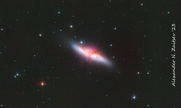 M82 (Cigar Galaxy) in HaRGB filters - Astrophotography