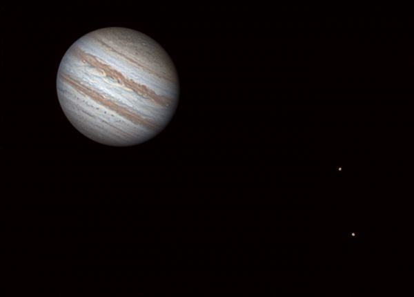 Jupiter, Europa, Io 09.09.2023 23:38 MSK - Astrophotography