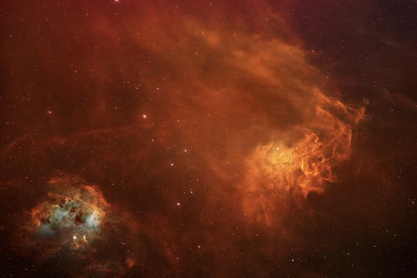 Nebulae in the constellation Auriga - Astrophotography