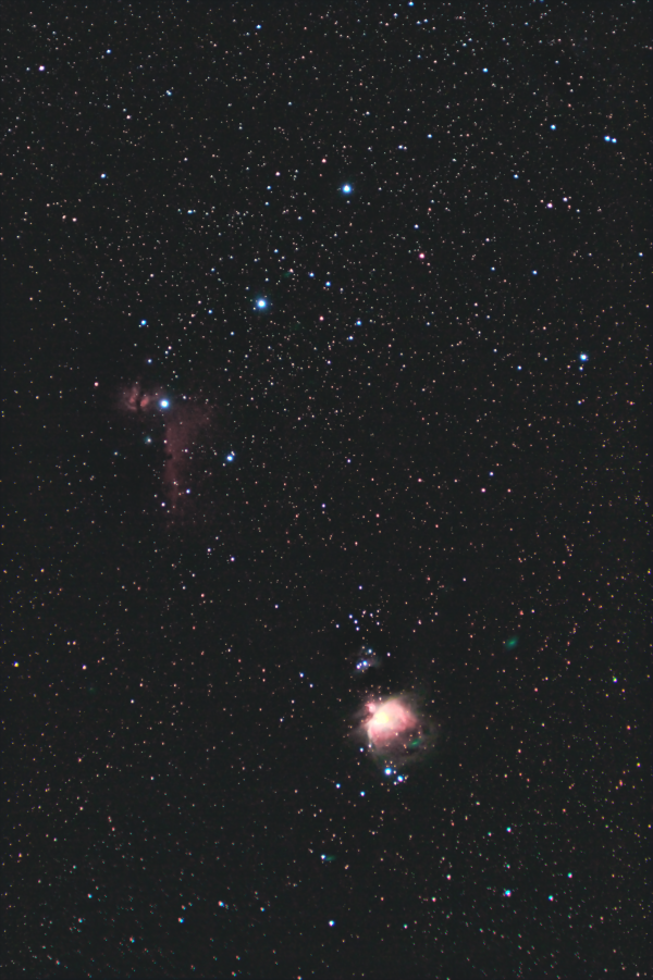 Gems of Orion. The Flame Nebula, Horsehead Nebula, and the Great Orion Nebula. 10.12.2020 - Astrophotography