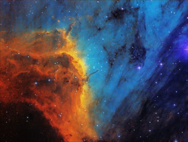 IC5070 (fragment) in SHO palette (2020). New image revision. - Astrophotography